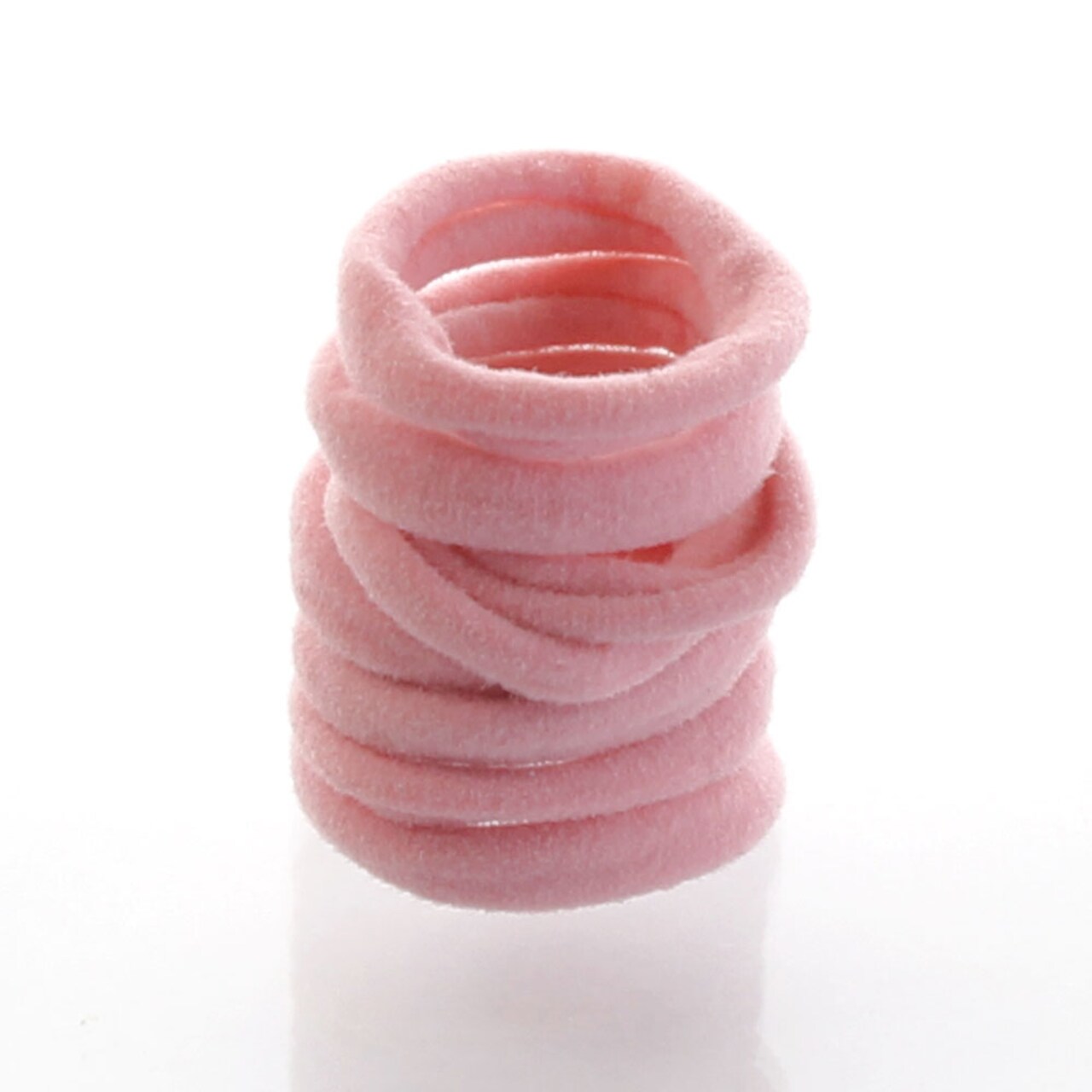 Baby/Toddler Stretchy Nylon Ponytail Holders Rose Pink - 20 pcs